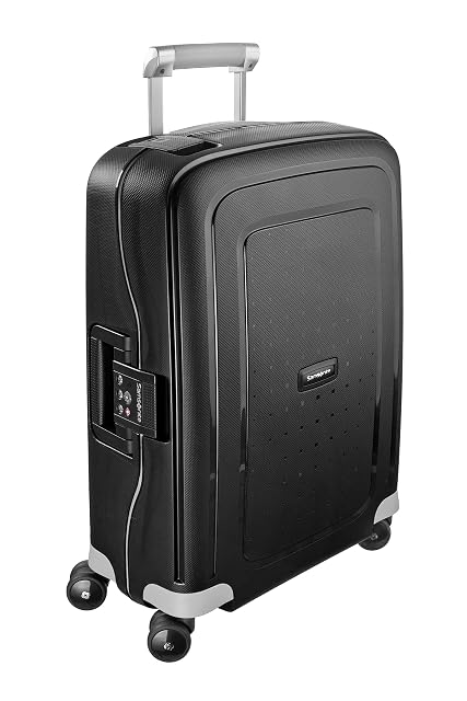 Samsonite S'Cure Spinner 55 hardside cabin suitcase in black